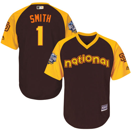 Ozzie Smith Brown 2016 Mlb All star Jersey Mens National League San Diego Padres 1 Cool Base Game Collection