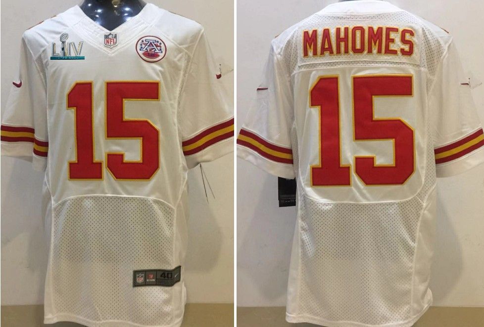 Patrick Mahomes Ii 15 Kansas City Chiefs 2020 Nfl White Jersey Jersey