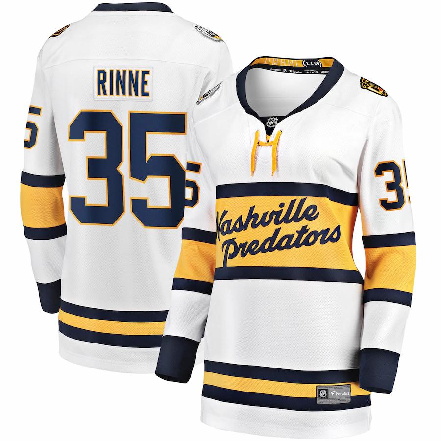 Pekka Rinne Nashville Predators Fanatics Branded Womens 2020 Winter Classic Breakaway Player Jersey White