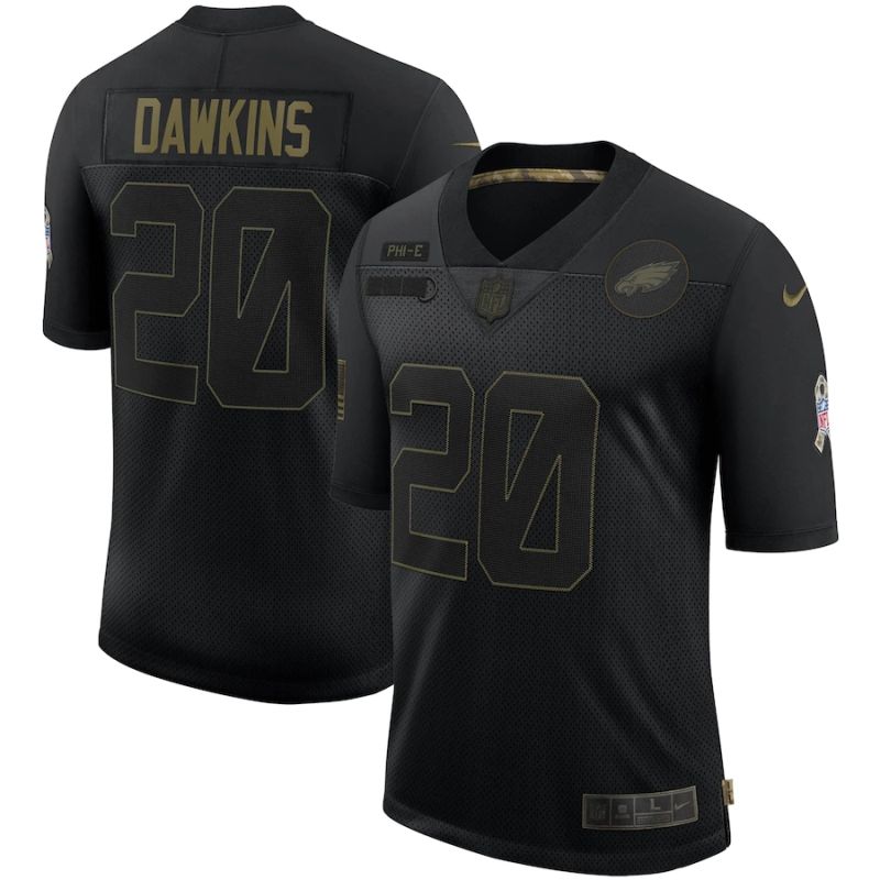 Philadelphia Eagles Brian Dawkins 20 Nfl 2020 Black Jersey