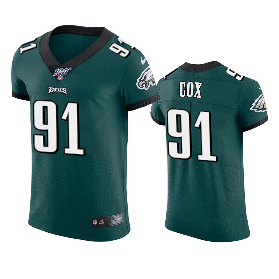 Philadelphia Eagles Fletcher Cox Midnight Green 100th Season Vapor Elite Jersey