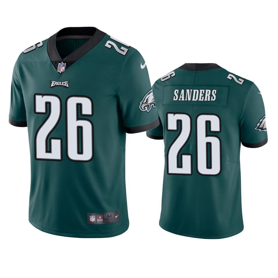 Philadelphia Eagles Miles Sanders 2019 Nfl Draft Green Vapor Limited Jersey