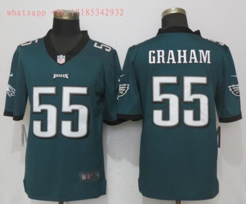 Philadelphia Eagles On Graham 55 2020 Nfl Blue Jersey Jersey