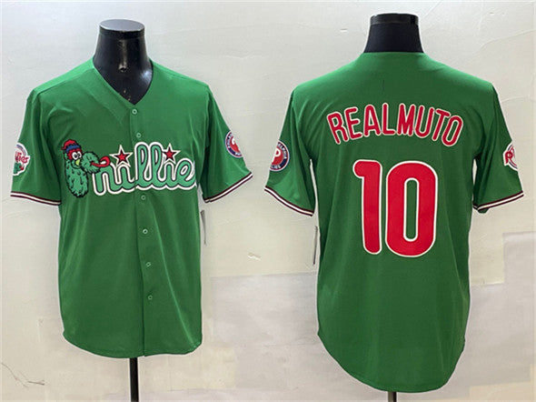 Philadelphia Phillies #10 J.T. Realmuto Green Phanatic Limited Stitched Baseball