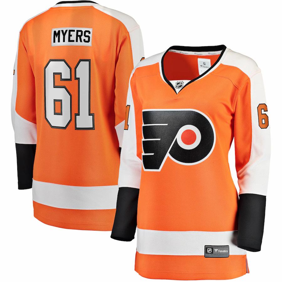 Philippe Myers Philadelphia Flyers Fanatics Branded Womens Home Breakaway Player Jersey Orange