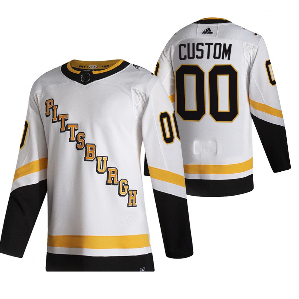 Pittsburgh Penguins Custom White 2020-21 Alternate Player NHL Jersey
