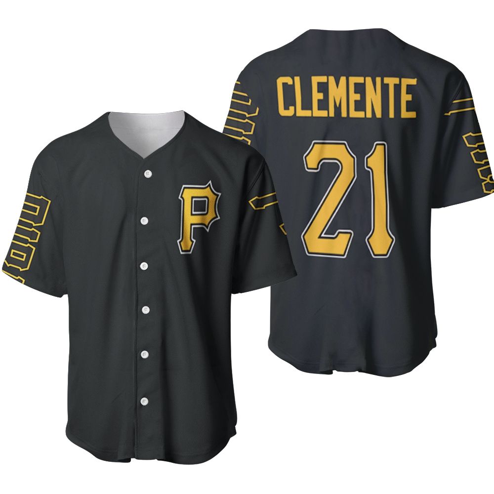 Pittsburgh Pirates Roberto Clemente 21 2020 Mlb Black Baseball Jersey