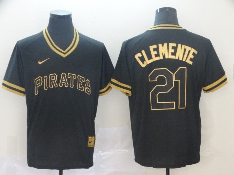 Pittsburgh Pirates Roberto Clemente 21 2020 Mlb Black Jersey