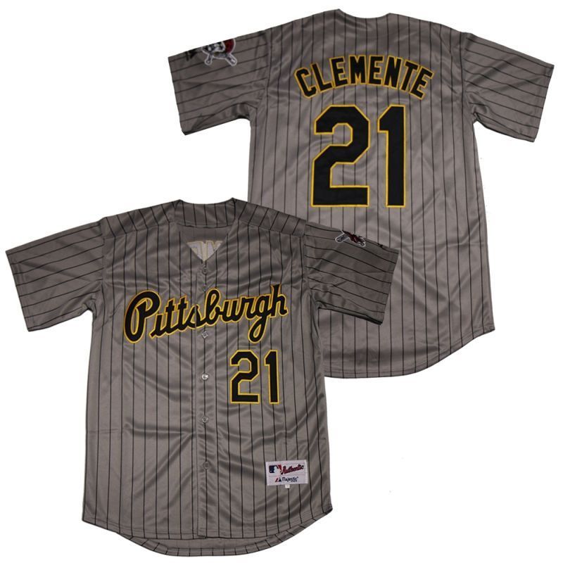Pittsburgh Pirates Roberto Clemente 21 2020 Mlb Dark Grey Jersey