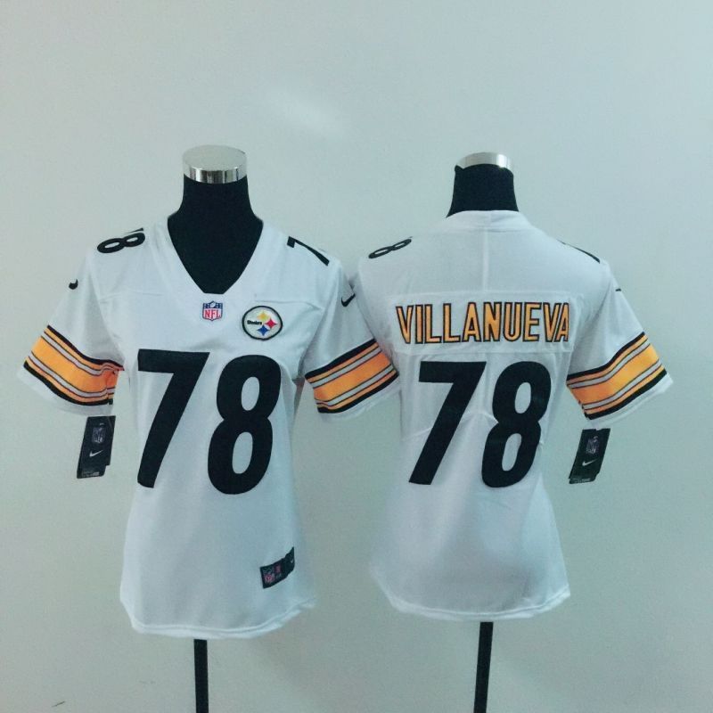 Pittsburgh Steelers Alejandro Villanueva 78 Nfl 2020 White Womens Jersey