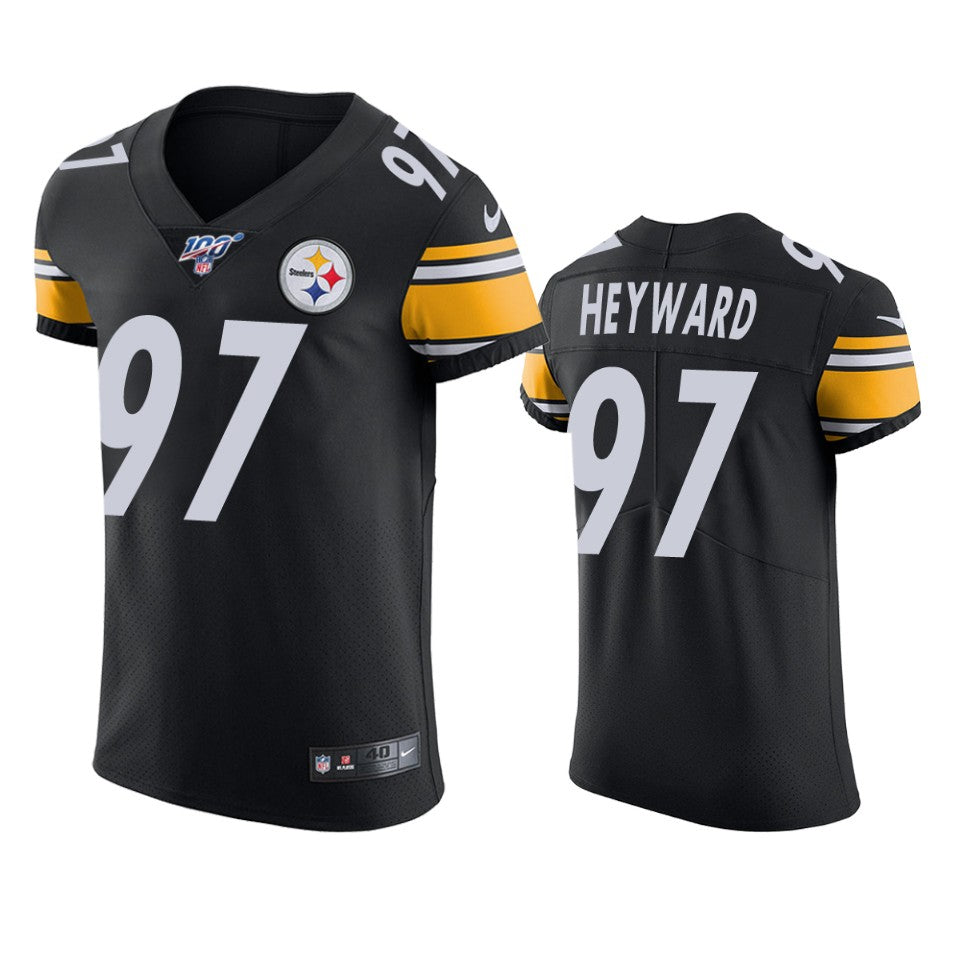 Pittsburgh Steelers Cameron Heyward Black 100th Season Vapor Elite Jersey