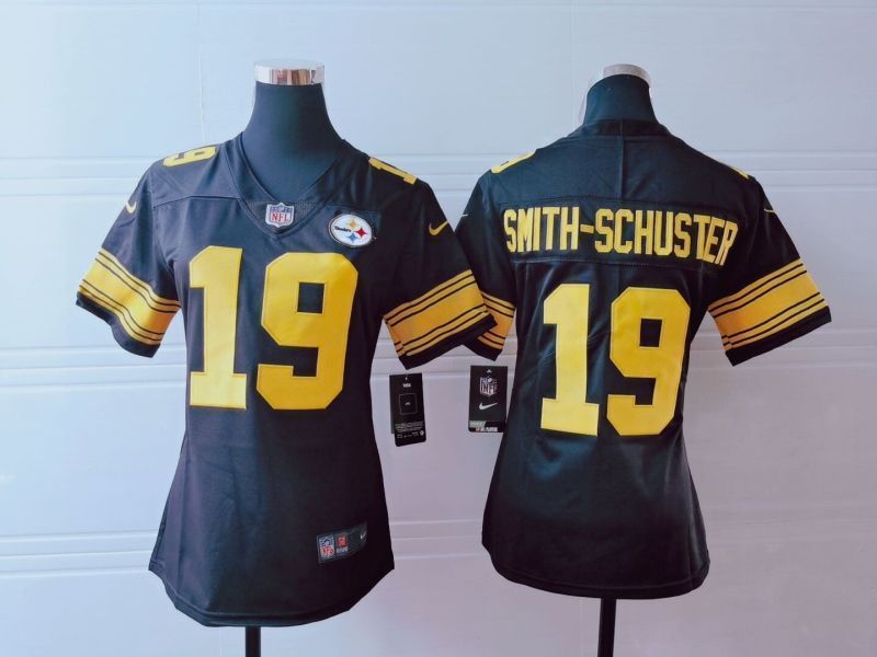 Pittsburgh Steelers Juju Smith schuster 19 Nfl 2020 Dark Brown Womens Jersey