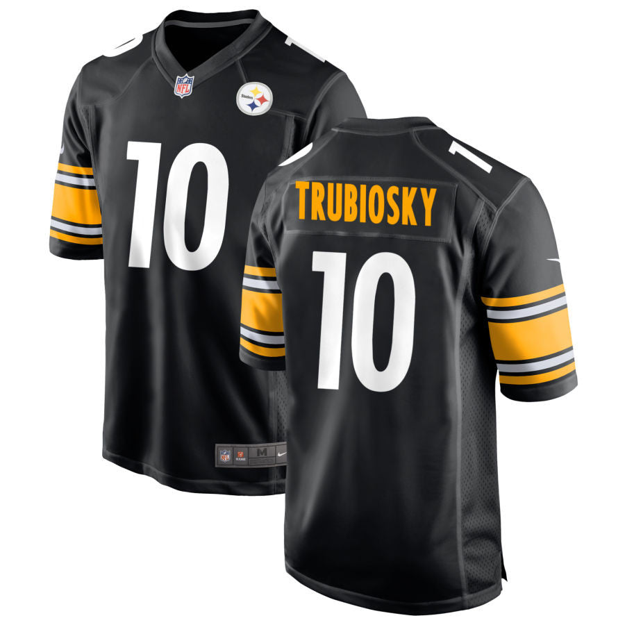 Pittsburgh Steelers Mitchell Trubisky 10 Nfl Black Player Game Jersey Gift For Steelers Fans