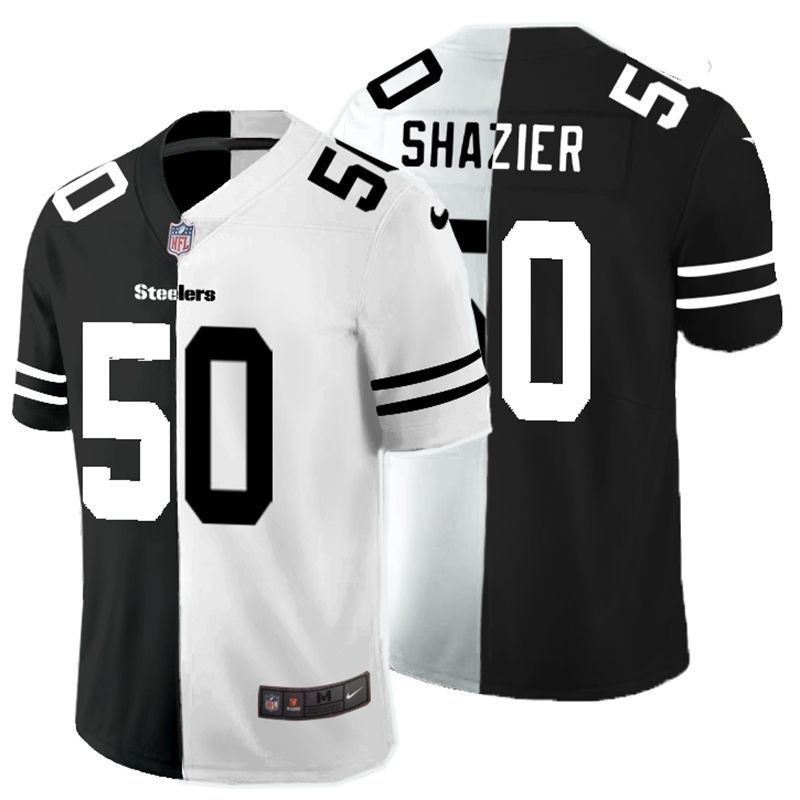 Pittsburgh Steelers Ryan Shazier 50 Nfl 2020 Black And White Jersey