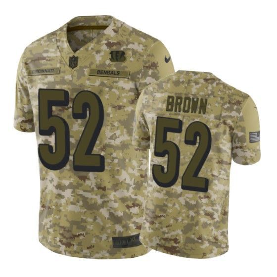Preston Brown Jersey Nfl Camo Cincinnati Bengals
