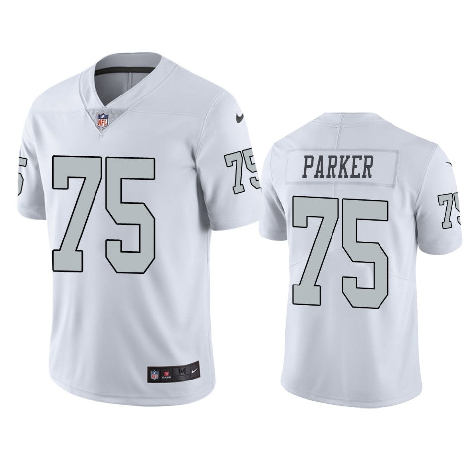 Raiders Brandon Parker White Color Rush Limited Jersey