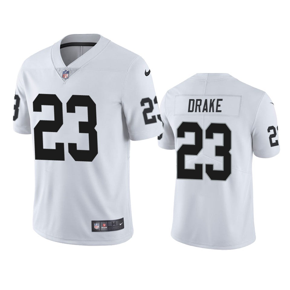 Raiders Kenyan Drake Vapor Limited White Jersey