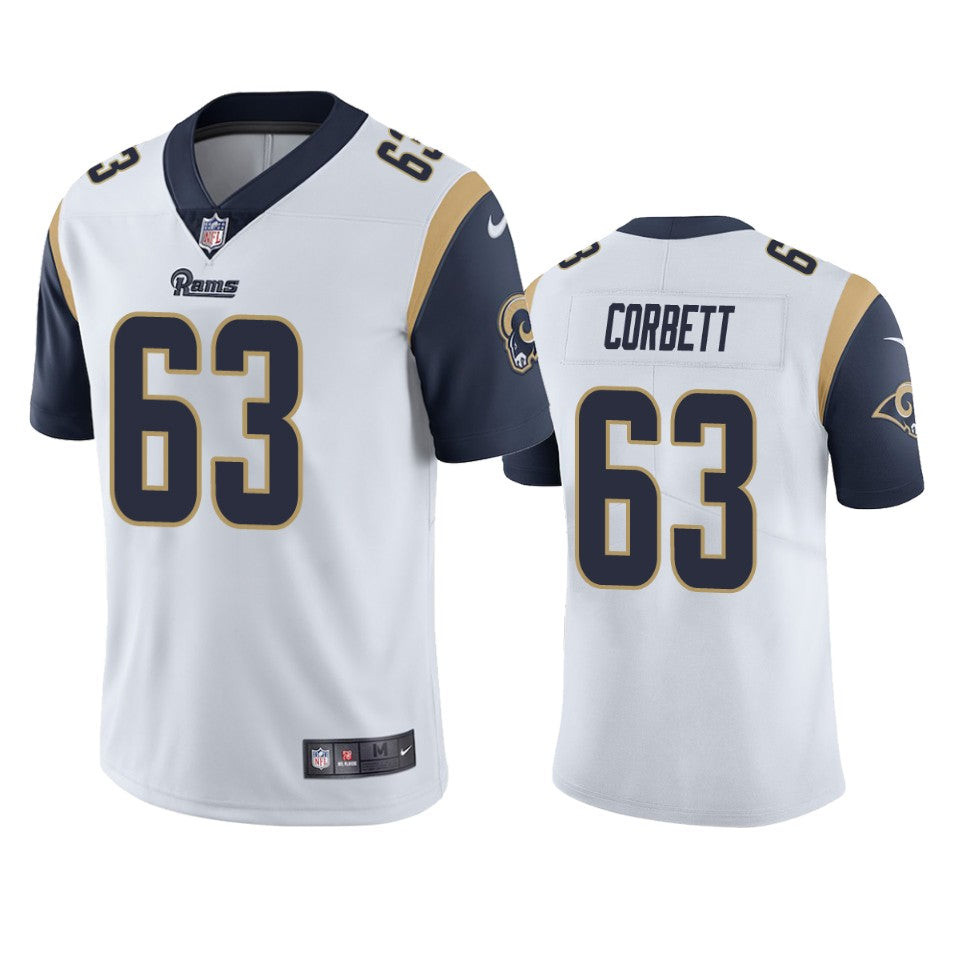 Rams Austin Corbett Vapor Untouchable Limited White Jersey Mens