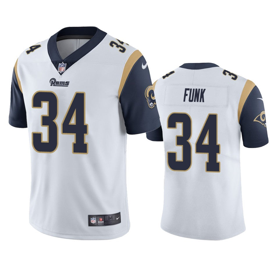 Rams Jake Funk Vapor Limited White Jersey Mens