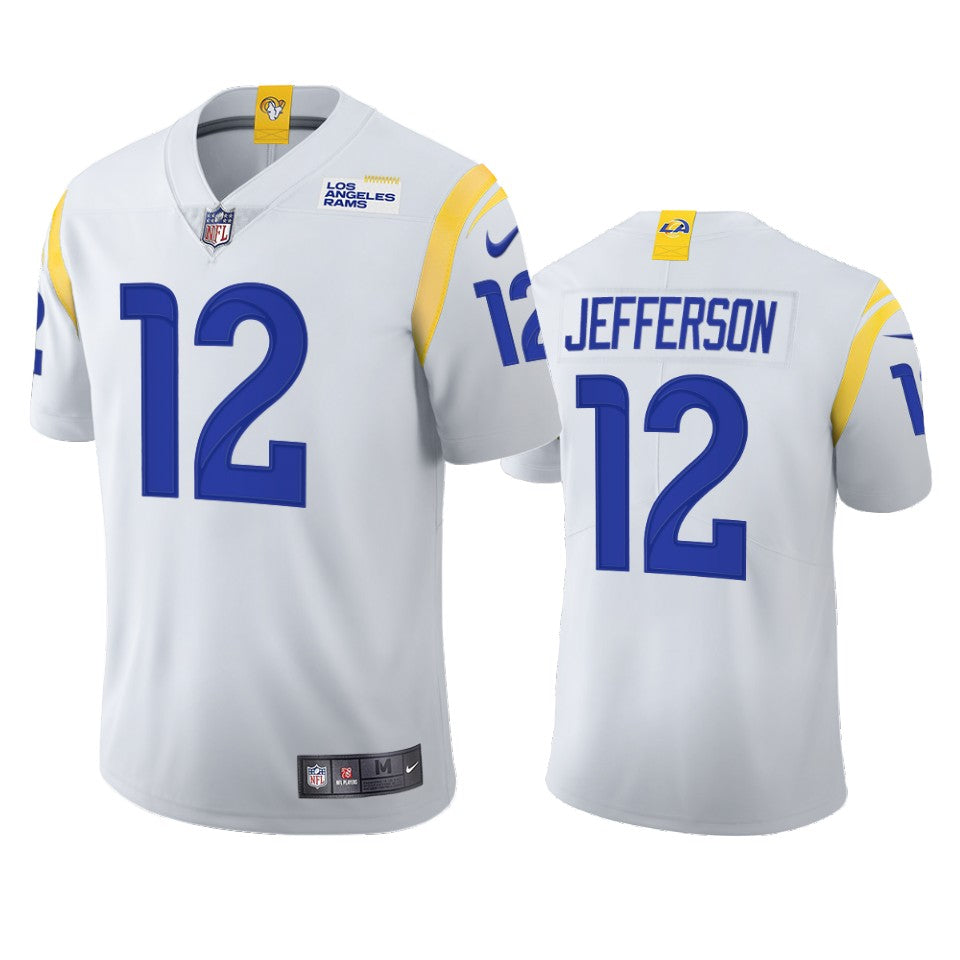 Rams Van Jefferson Vapor Limited White Jersey Mens