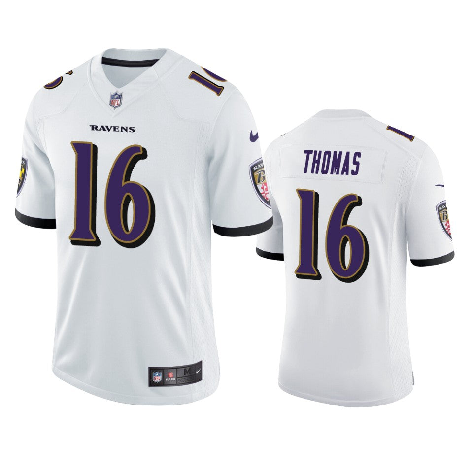 Ravens Deanthony Thomas Vapor Untouchable Limited White Jersey Mens