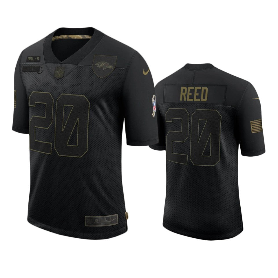 Ravens Ed Reed Limited Jersey Black 2020 Salute To Service