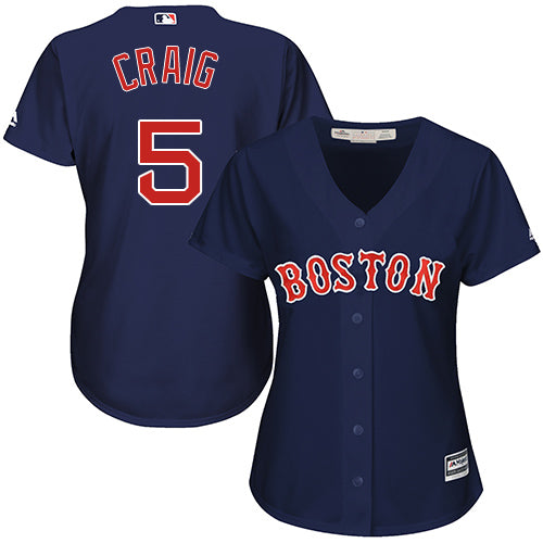 Red Sox 28 J D Martinez Navy Blue Alternate Womens Stitched Baseball Jersey