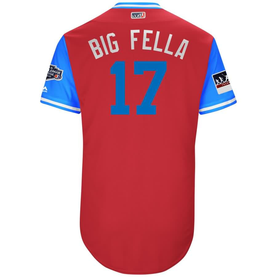 Rhys Hoskins Big Fella Philadelphia Phillies Majestic 2018 Mlb Little League Classic Jersey Scarletlight Blue