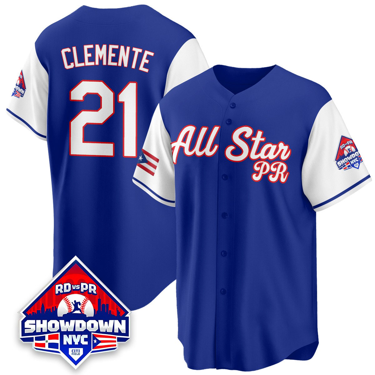 Roberto Clemente Jersey #21 Puerto Rican Baseball All-Star 2025 Stitched White S