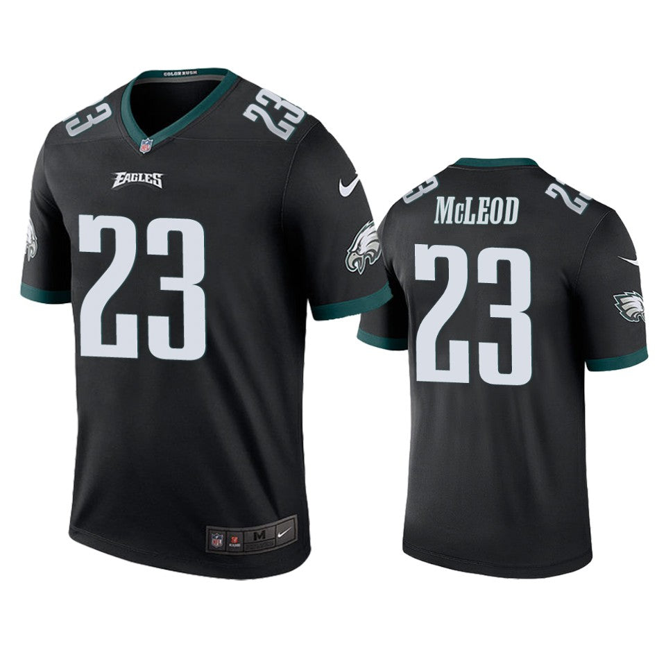 Rodney Mcleod Eagles Black Color Rush Legend Jersey