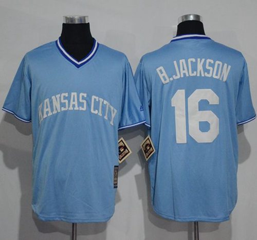 Royals 16 Bo Jackson Light Blue Cooperstown Stitched Mlb Jersey