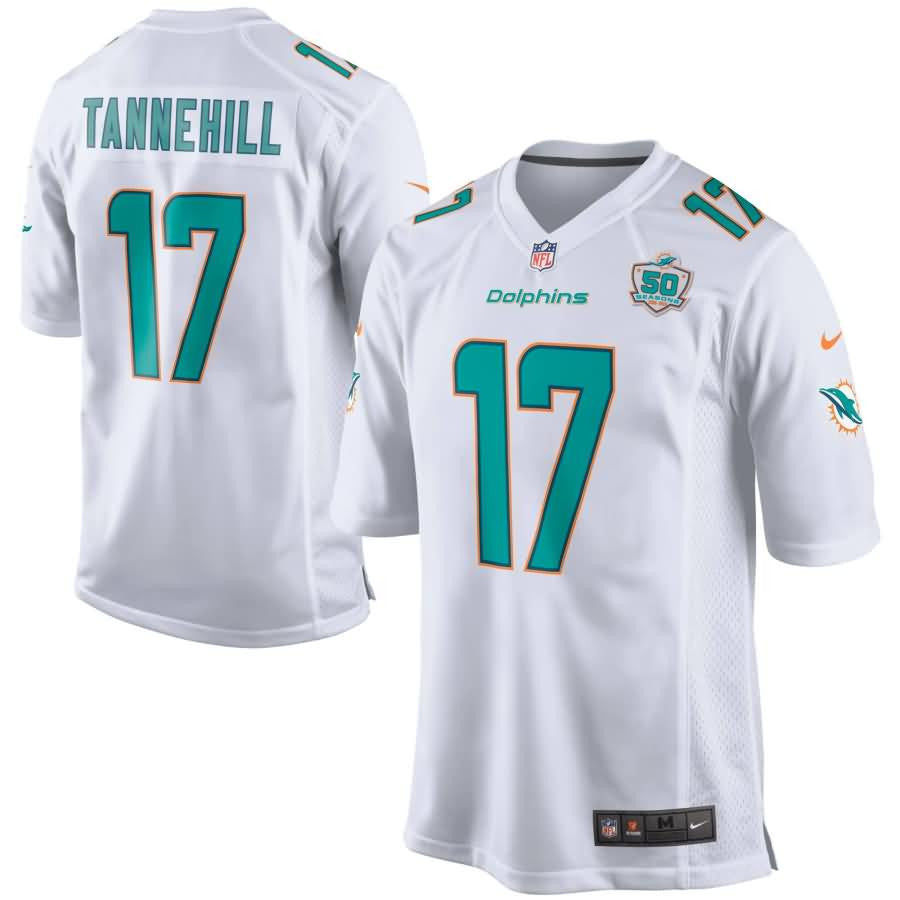 Ryan Tannehill Miami Dolphins White Game 2015 Nfl Patch Jersey White