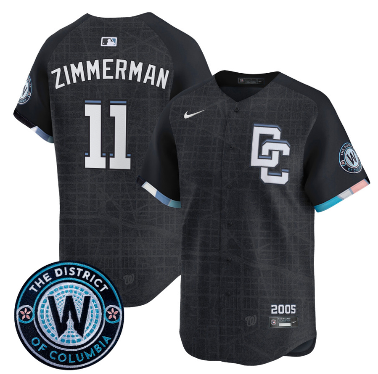 Ryan Zimmerman Jersey #11 Washington Nationals 2025 City Connect Premier Limited