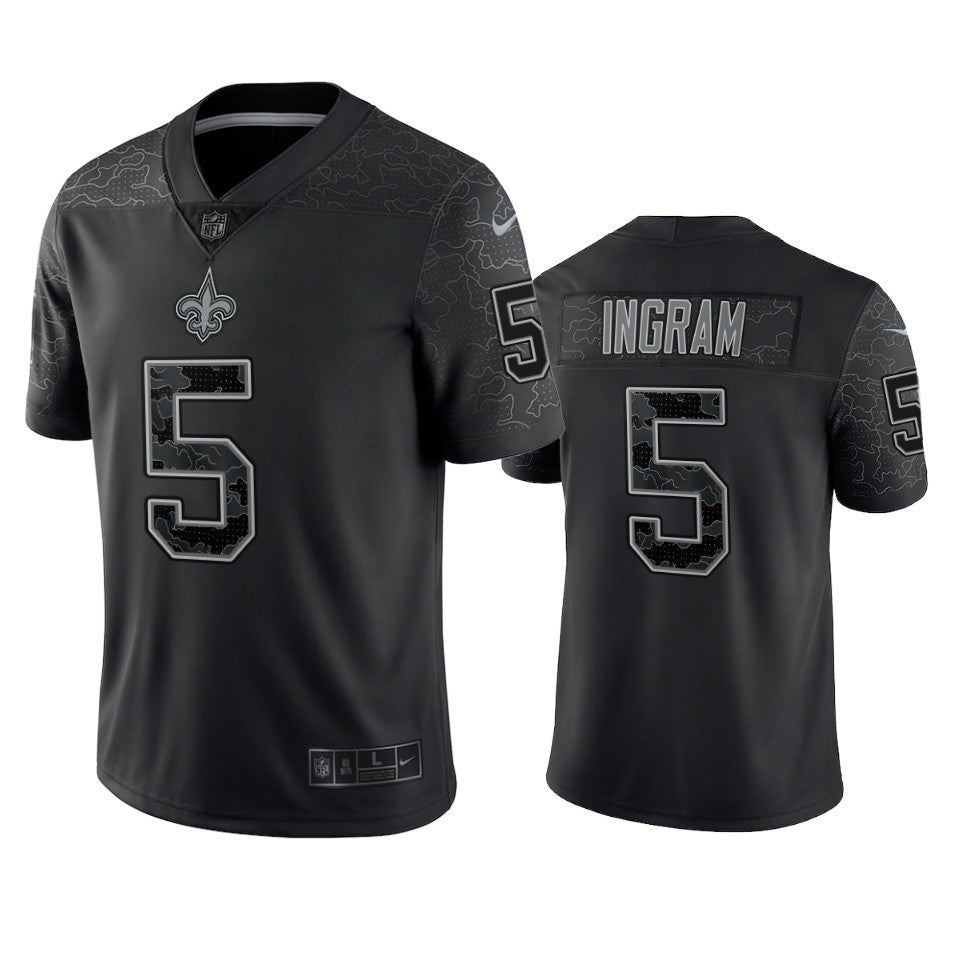 Saints Mark Ingram Reflective Limited Black Jersey