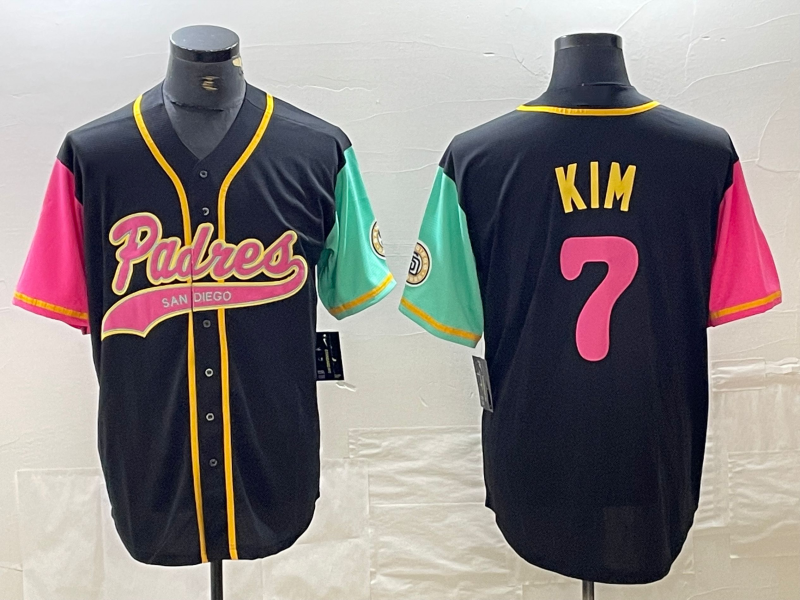 San Diego Padres #7 Ha Seong Kim Black NEW 2023 City Connect Cool Base Stitched
