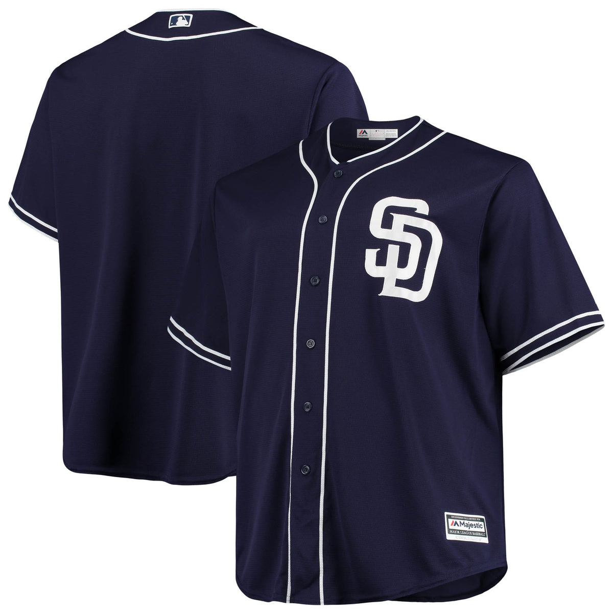San Diego Padres Majestic Alternate Official Cool Base Jersey Navy