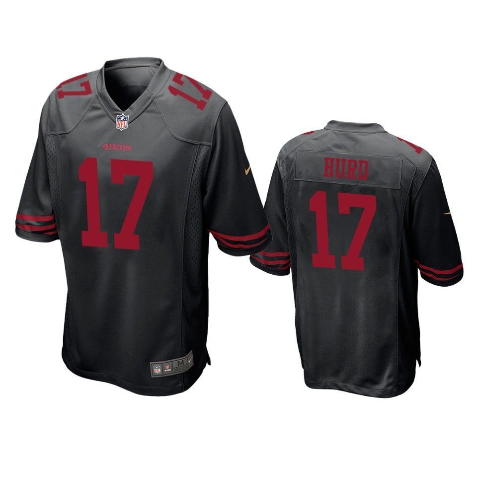 San Francisco 49ers Jalen Hurd 2019 Nfl Draft Black Game Jersey