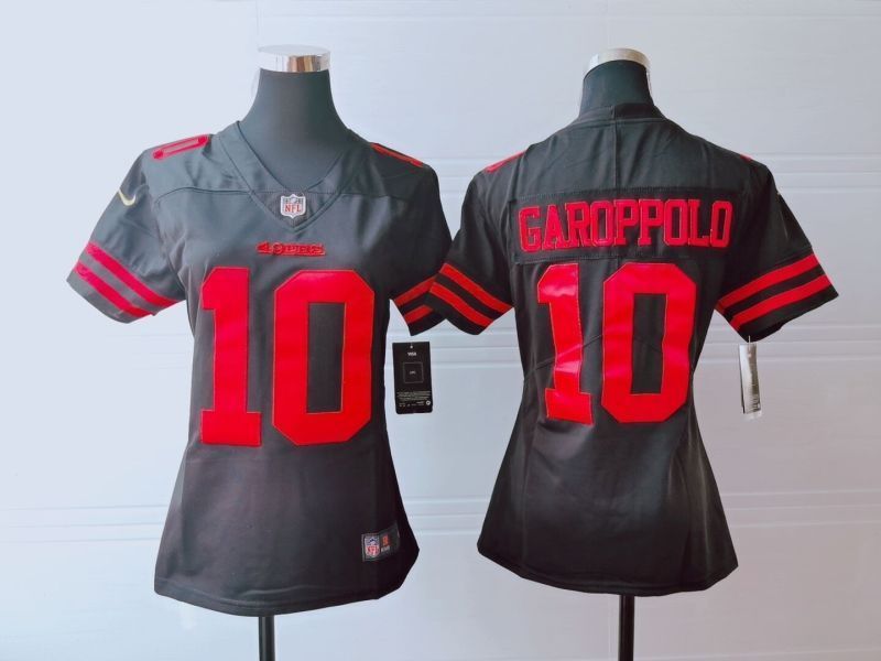 San Francisco 49ers Jimmy Garoppolo 10 Nfl 2020 Dark Brown Womens Jersey