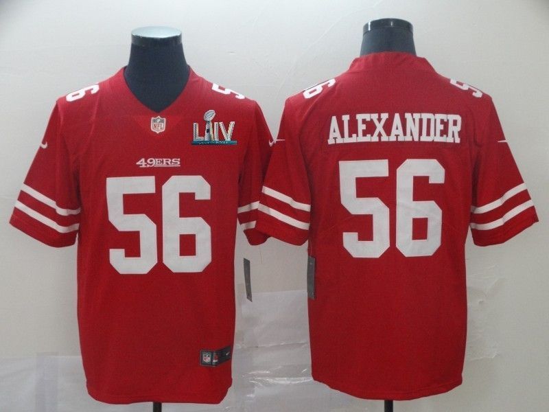 San Francisco 49ers Kwon Alexander 56 2020 Nfl Red Jersey Jersey
