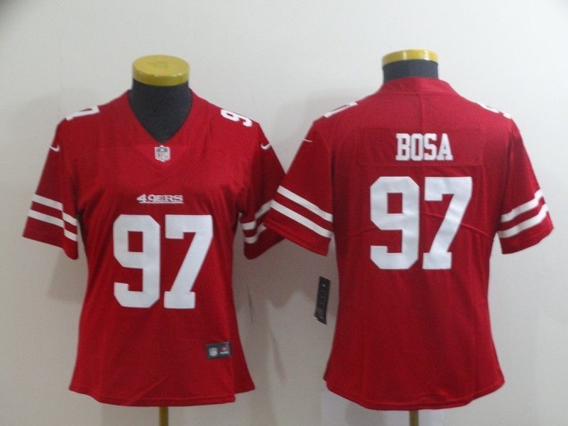 San Francisco 49ers Nick Bosa 97 2020 Nfl Red Womens Jersey Jersey