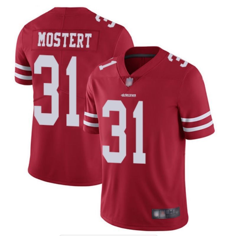 San Francisco 49ers Raheem Mostert 31 Nfl 2020 Red Jersey
