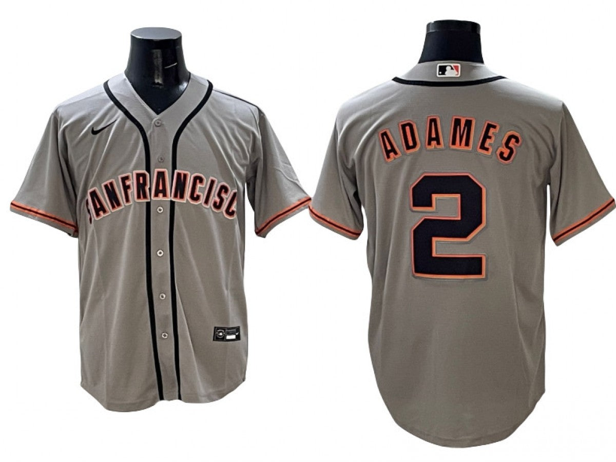 San Francisco Giants #2 Willy Adames Gray Limited Jersey