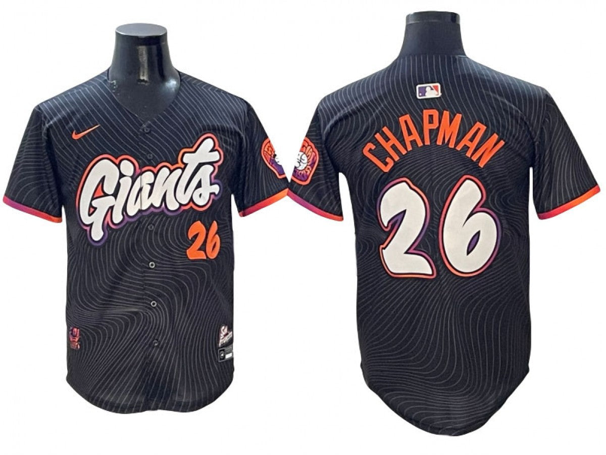 San Francisco Giants #26 Matt Chapman Black 2025 City Connect Limited Jersey