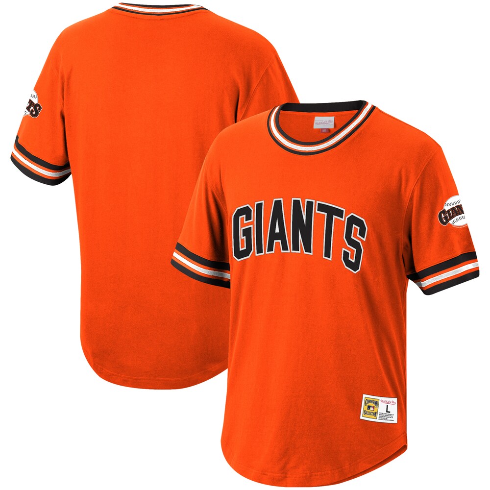 San Francisco Giants Mitchell Ness Cooperstown Collection Wild Pitch Jersey T shirt Orange