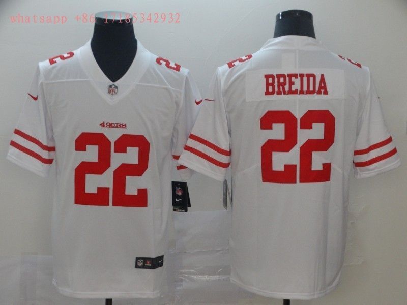San Francisco Matt Breida 22 2020 Nfl White Jersey Jersey