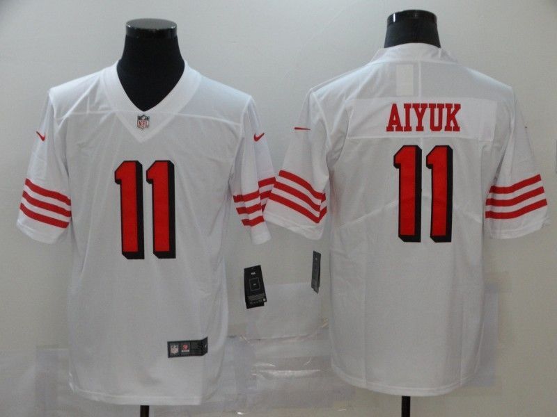 San Francisco On Aiyuk 11 2020 Nfl White Jersey Jersey