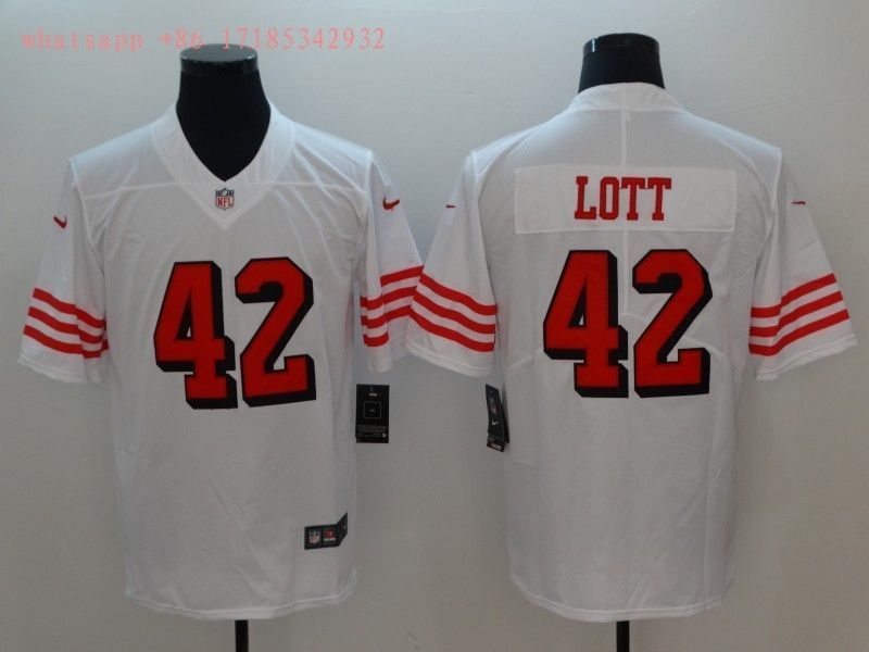 San Francisco Ronnie Lott 42 2020 Nfl White Jersey Jersey