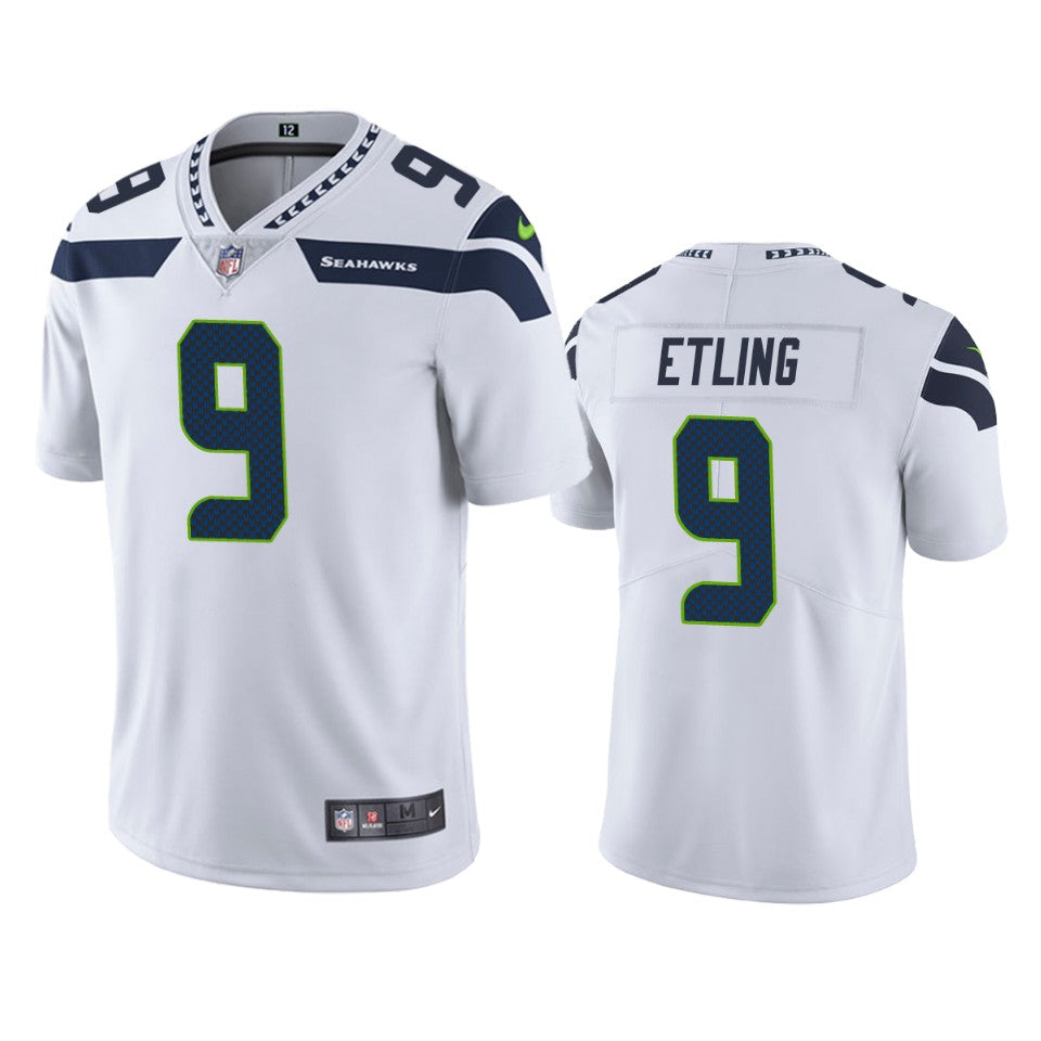 Seahawks Danny Etling Vapor Limited White Jersey