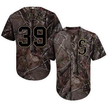 Seattle Mariners 39 Edwin Diaz Camo Realtree Collection Cool Base Stitched Mlb Jersey
