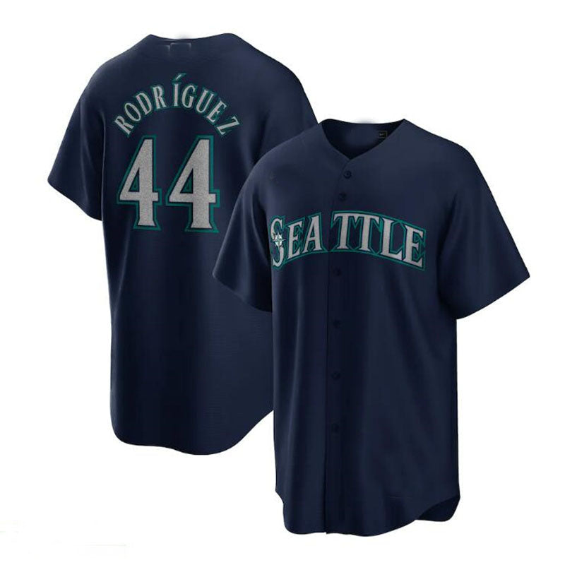 Seattle Mariners #44 Julio Rodriguez Navy Official Replica Player Jersey Basebal
